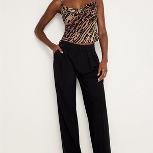 Good American Cowl Neck Bias Cut Chiffon Cami Size M NWT